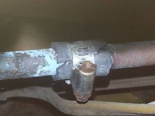 Improper plumbing repair 