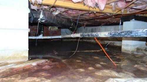 Flooded crawlspace - Kinston, North Carolina 